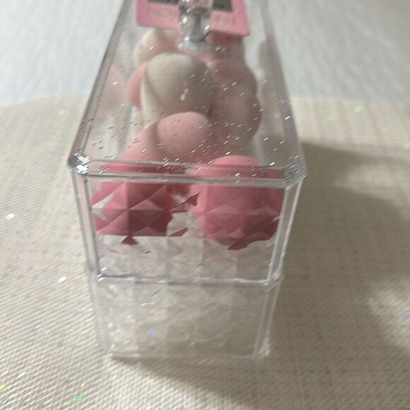 Paris Hilton Always Glam Clear Sparkle Plastic Beauty Organizer - Picture 7 of 9